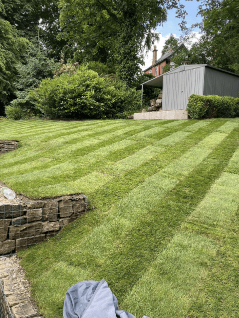 Turfing work in Greater Manchester