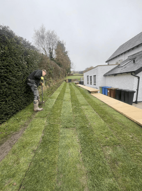 Turfing work in Greater Manchester