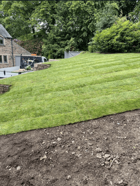 Turfing work in Greater Manchester