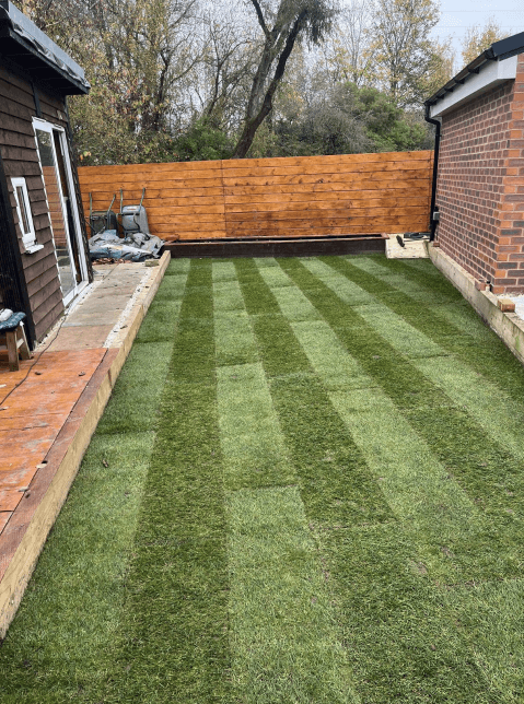 Turfing work in Greater Manchester